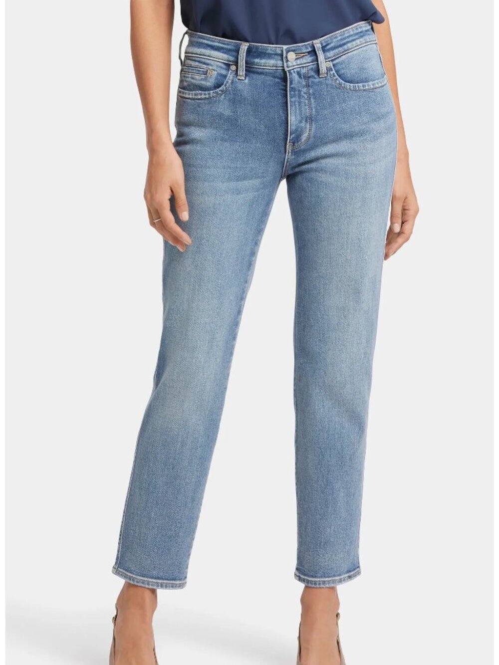 NYDJ Stella High Waist Ankle Tapered Jeans in Indigo Stream